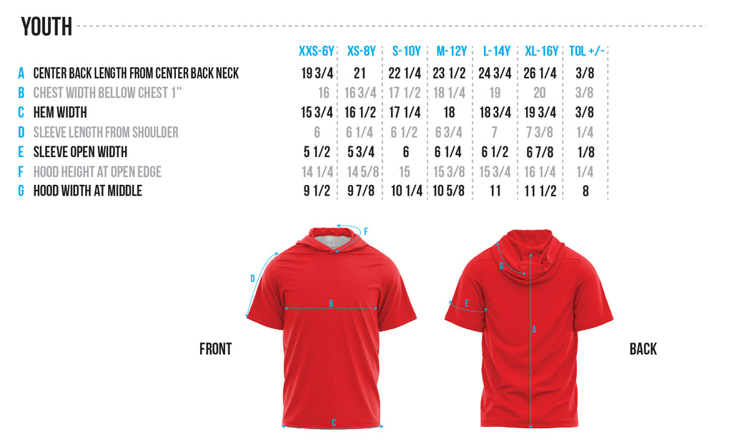 Youth Size Chart