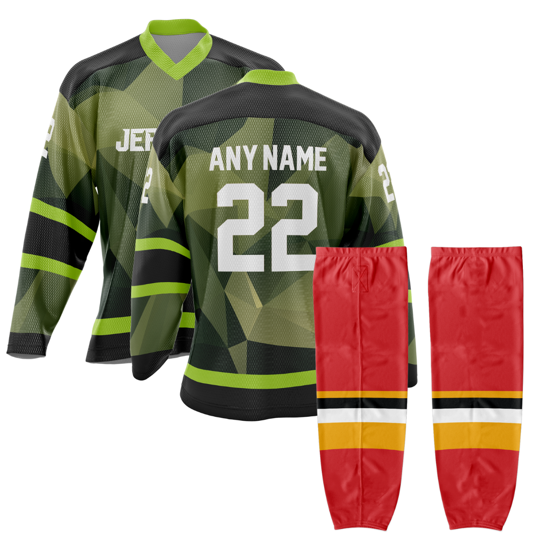 Custom Hockey Jerseys & Socks Combo