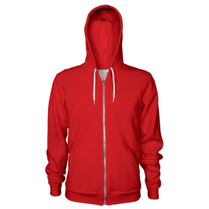 Custom Unisex Zip Up PullOver Hoodie